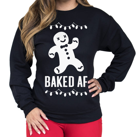 BAKED AF Christmas Sweatshirt